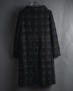 "MARNI" 90’s-00’s Textured plaid wool blend coat