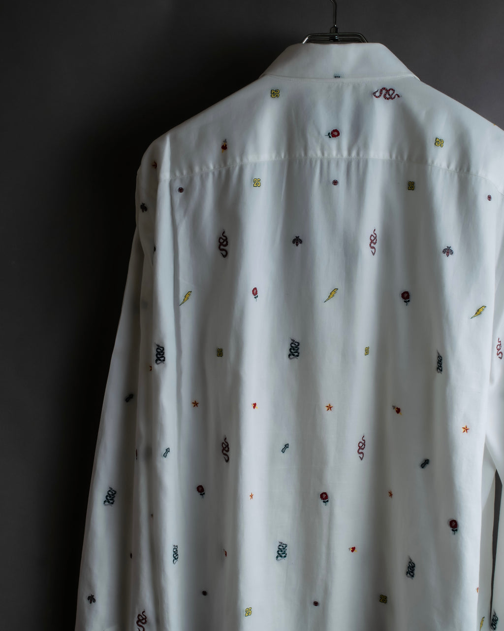 "GUCCI" Michele period iconic motif embroidered shirt