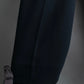 "CHANEL" 100% wool belted wide straight slacks