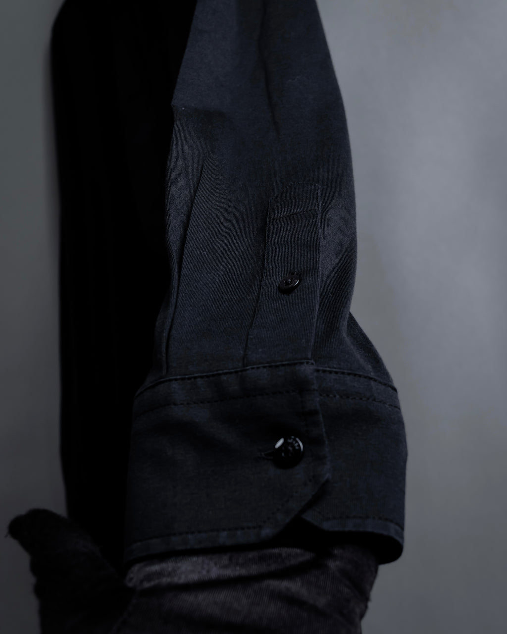 "FENDI" Pick stitch design fly front shirt