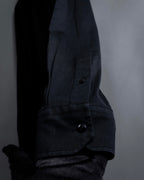 "FENDI" Pick stitch design fly front shirt