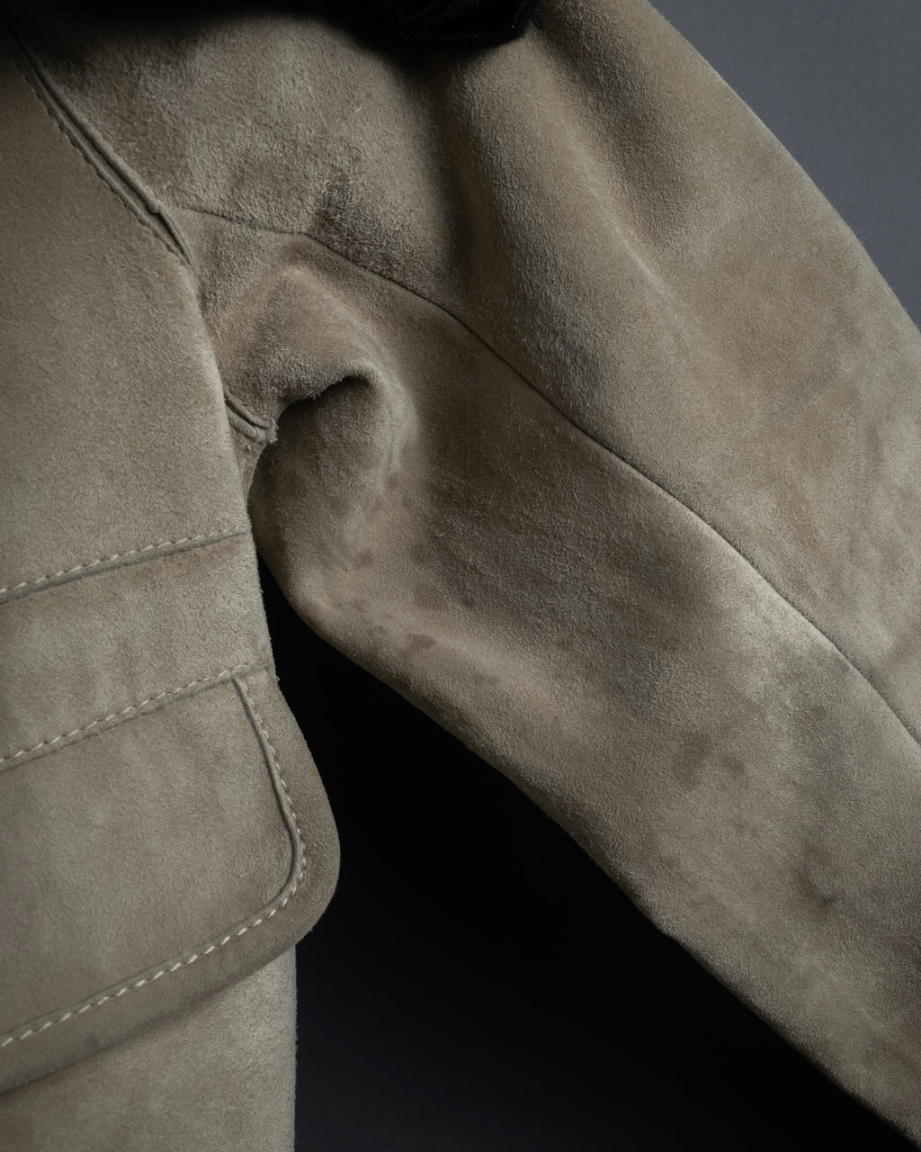 "LOUIS VUITTON" 00's Marc Jacobs period double-breasted suede coat