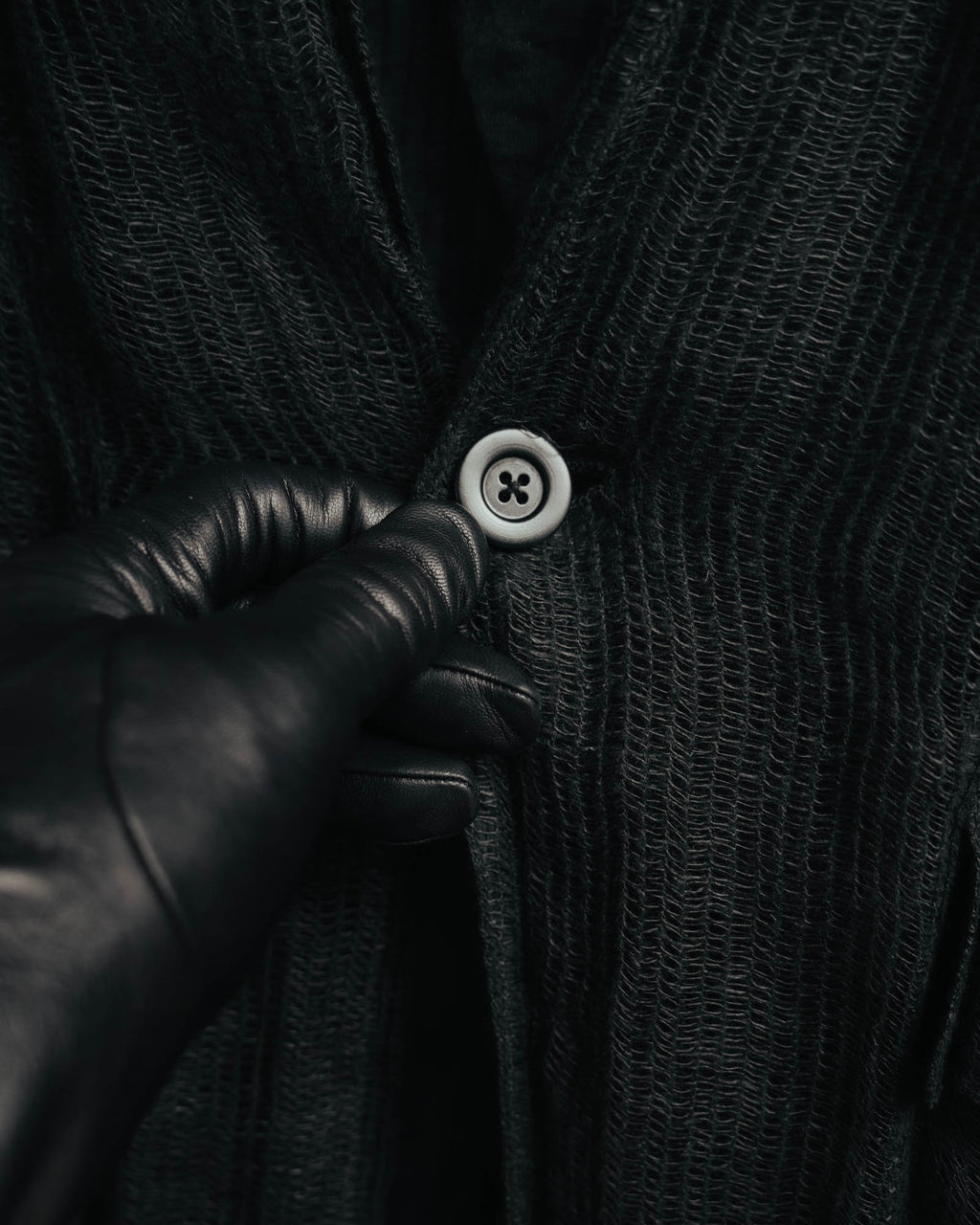 -SPECIAL- “Rick Owens” 2000’s Open weave shawl cardigan