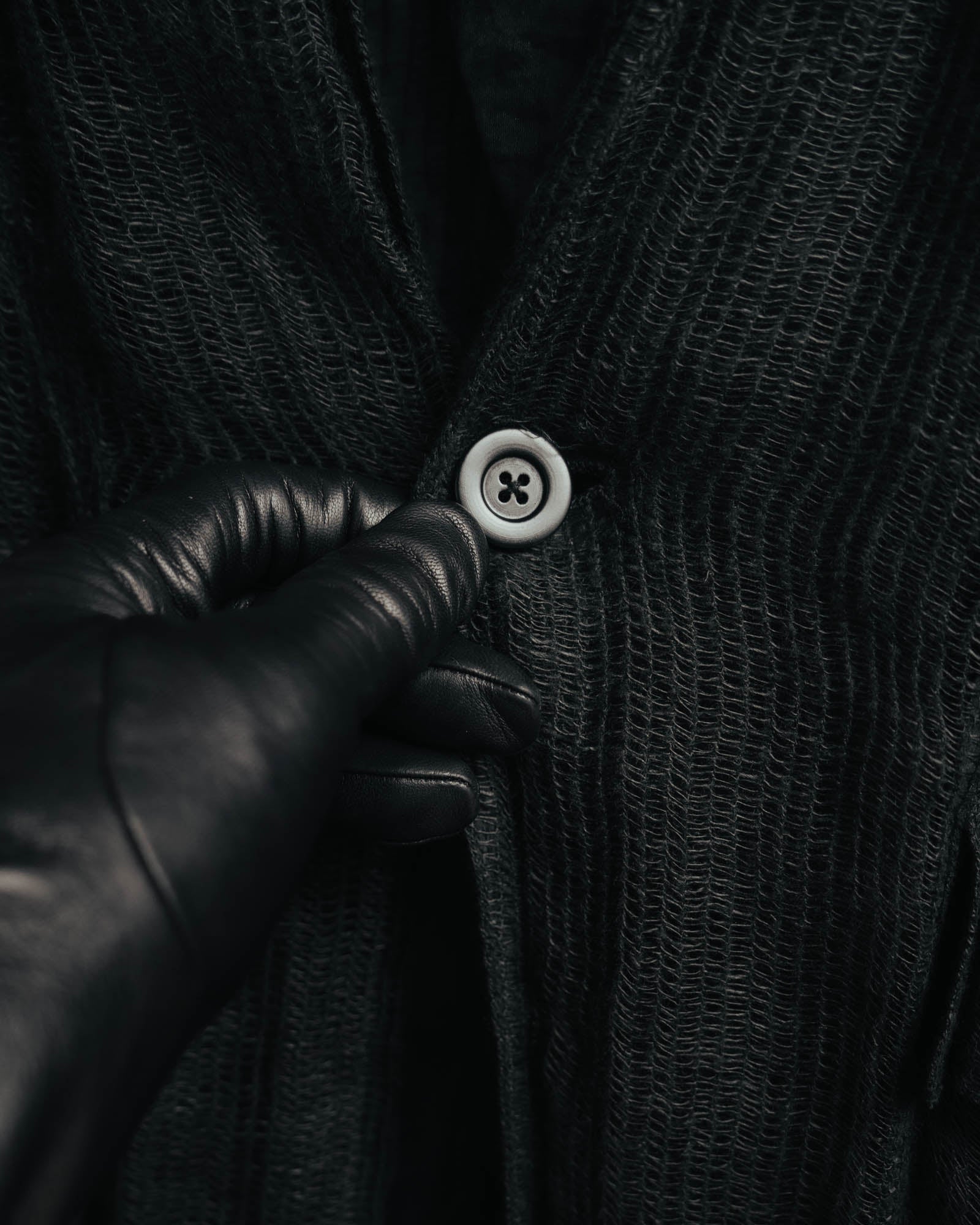 -SPECIAL- “Rick Owens” 2000’s Open weave shawl cardigan