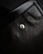 “Yves Saint Laurent” 80’s-90’s Cassandre embossed shoulder bag