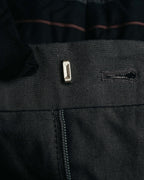 -SPECIAL- “HERMÈS” 1998-00’s Leather trimmed tailored trousers