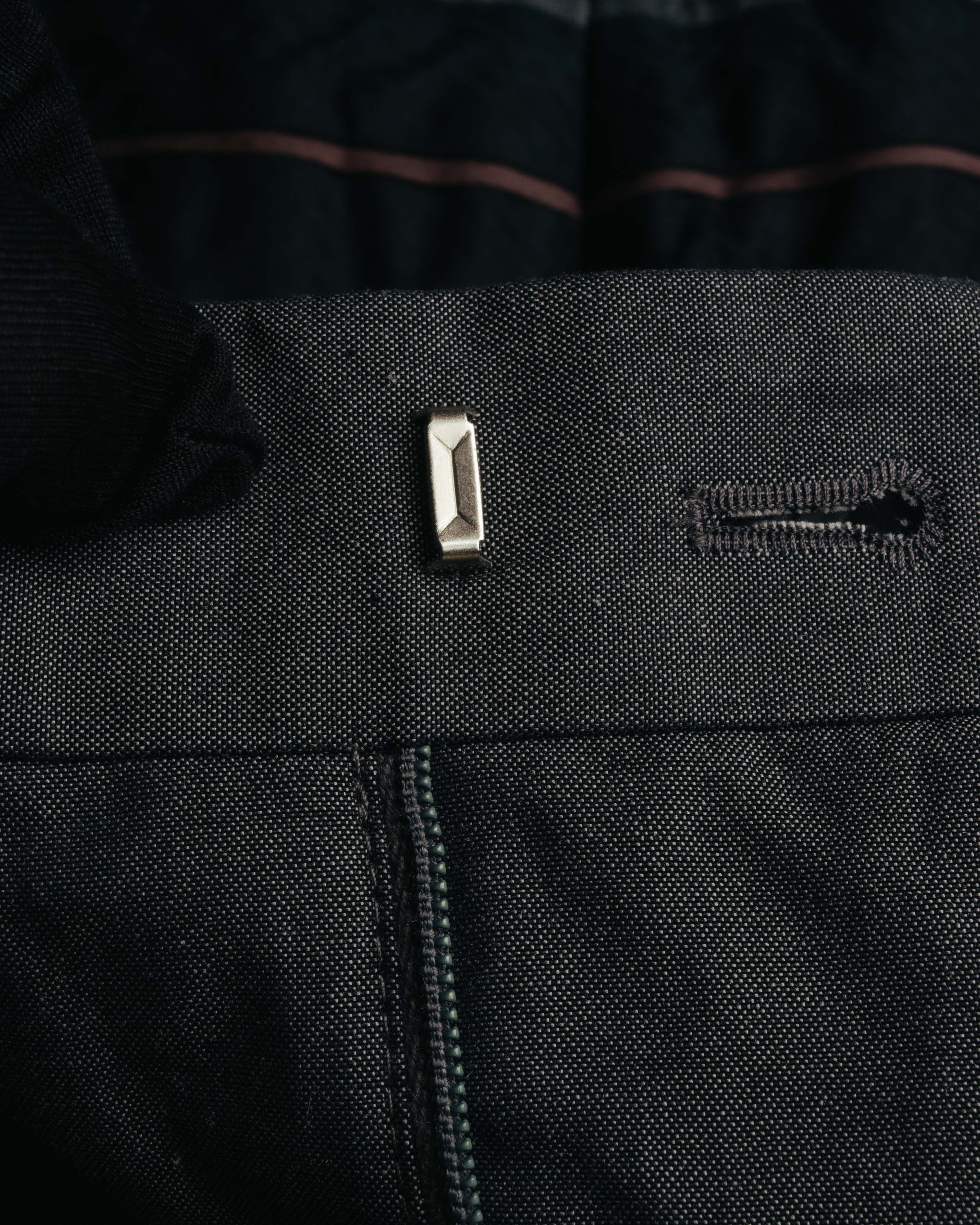 -SPECIAL- “HERMÈS” 1998-00’s Leather trimmed tailored trousers
