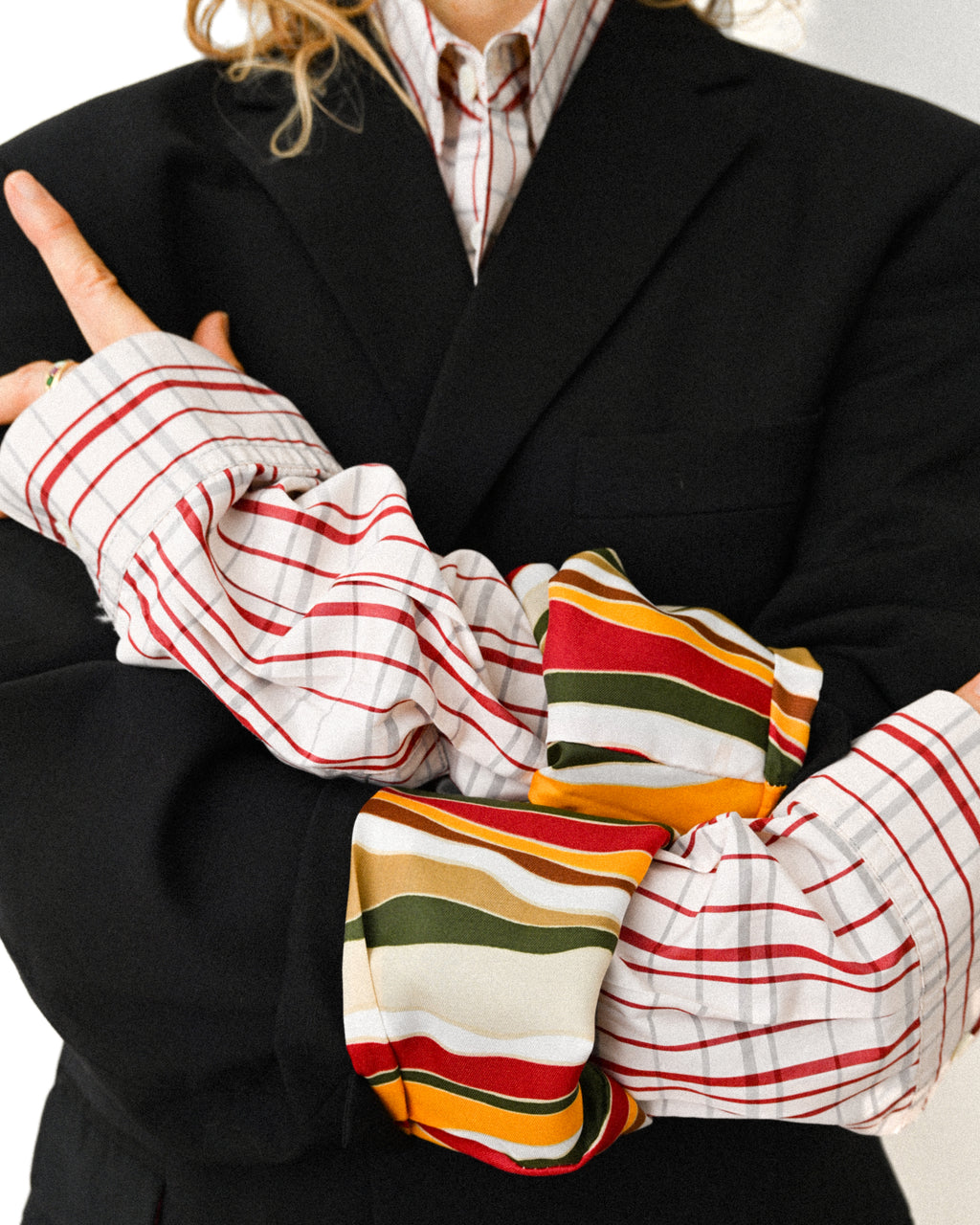 Dolce＆Gabbana/ Color Block Lining Single Breasted 3B Set-up