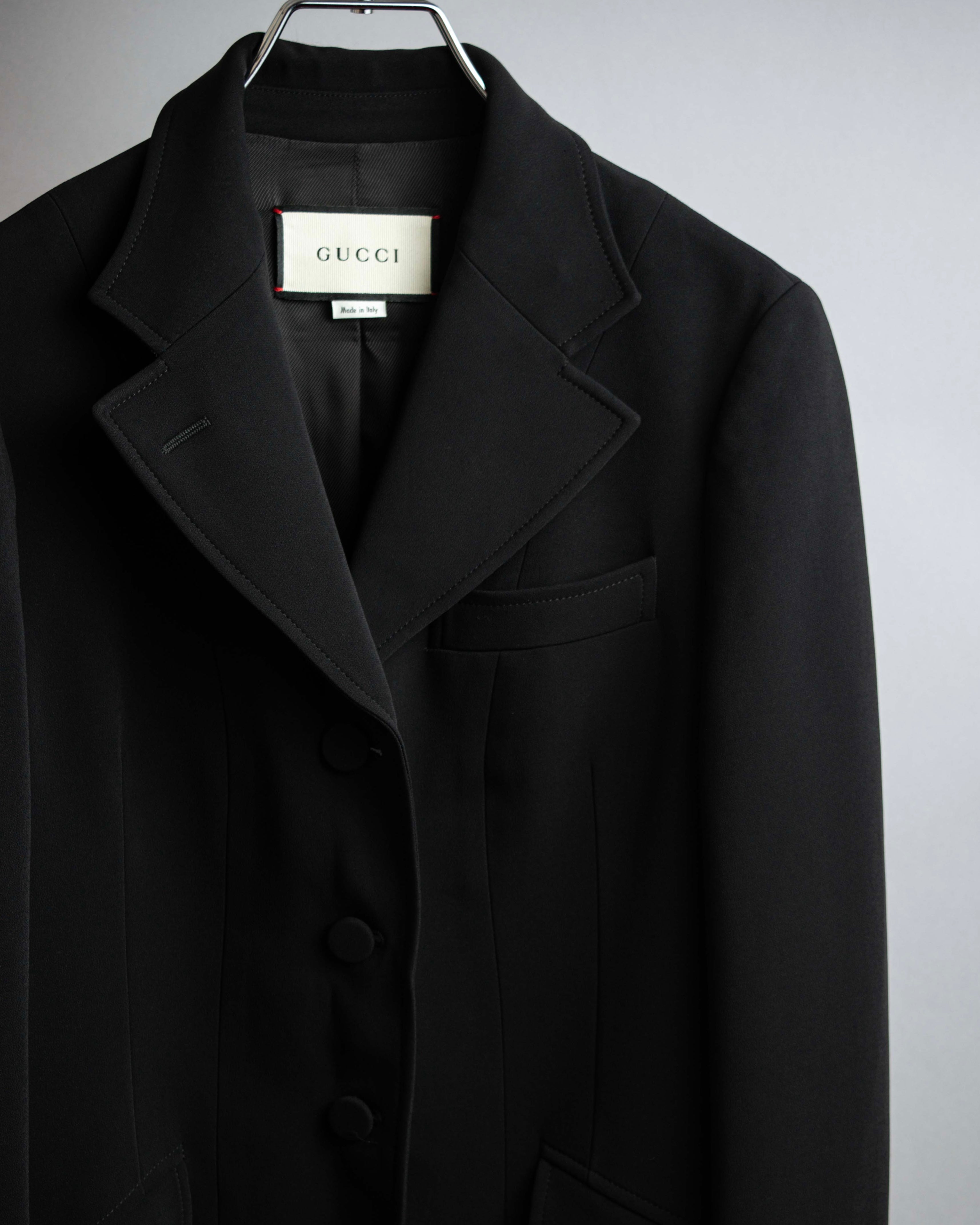 "GUCCI" Michele period stand collar modified design tailored jacket