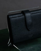 "CELINE" Crossgrain leather tri-fold wallet