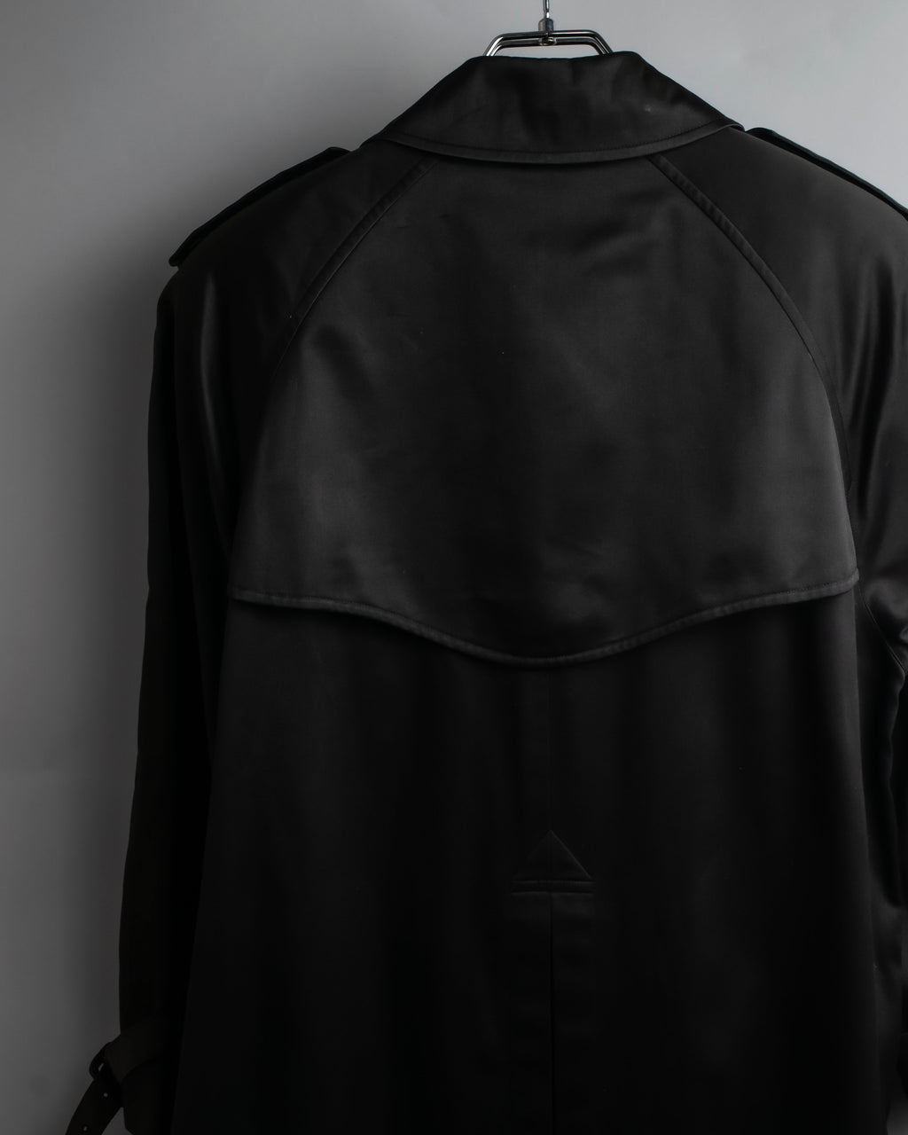 "BURBERRYS" Traditional detail double-breasted stand color trench coat