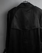 "BURBERRYS" Traditional detail double-breasted stand color trench coat