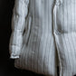 "MAISON MARGIELA" Multi-stripe pattern quilted padded oversized tailored coat