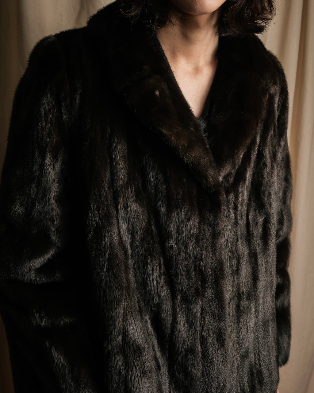 "GUCCI" Semi-custom atelier work fur long coat