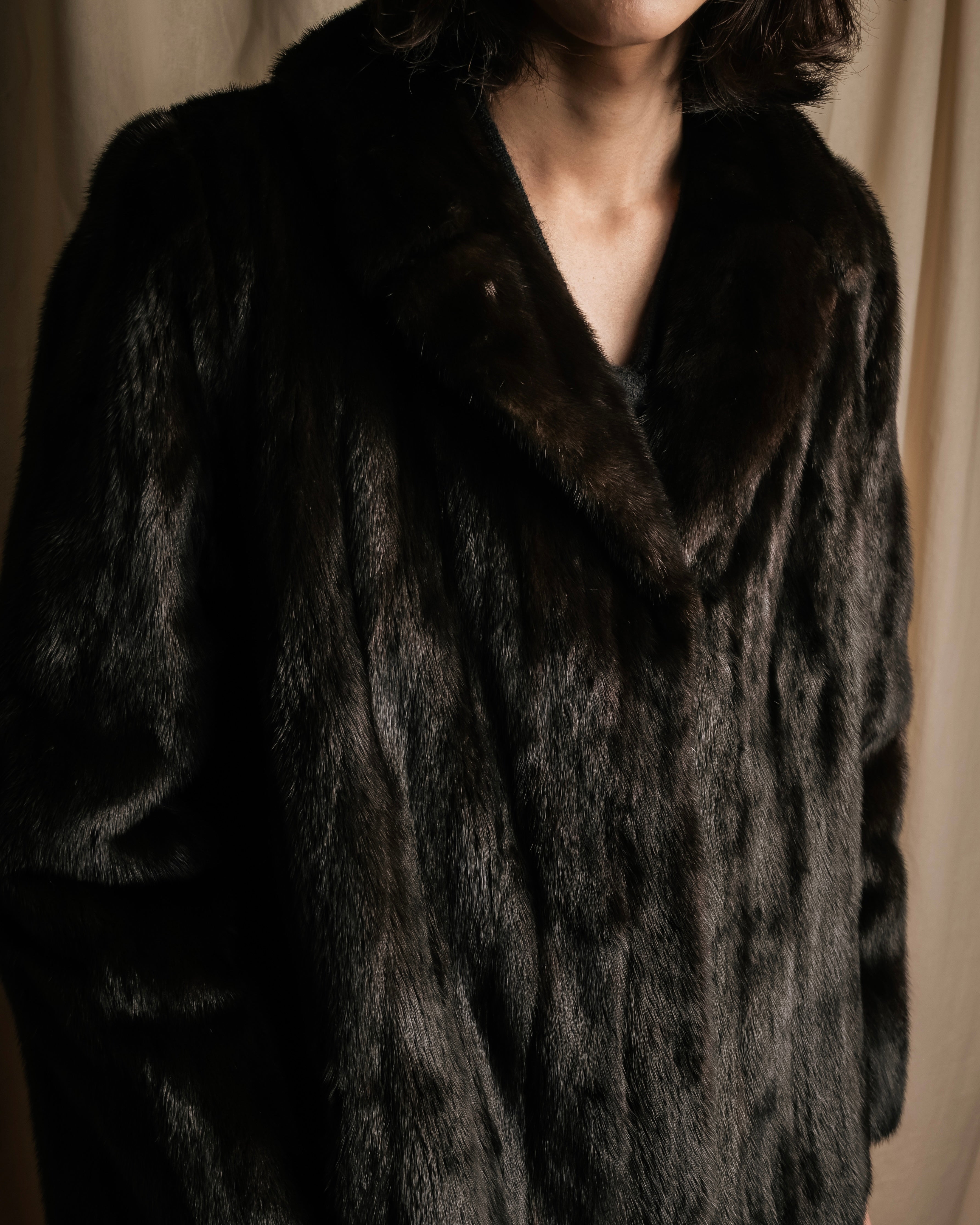 "GUCCI" Semi-custom atelier work fur long coat