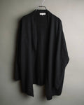 "Christian Dior" 90's-00's Open front wool silk pointelle knit cardigan