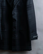 Vintage geometric check oversized tailored jacket