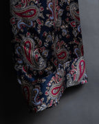 "Christian Dior" 100% silk paisley pajama set