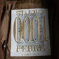 "STUDIO 0001 BY FERRE" Double breasted oversized wool blend chesterfield coat