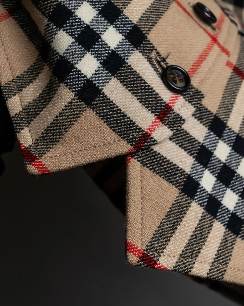 "BURBERRYS" Nova check pattern wool vest