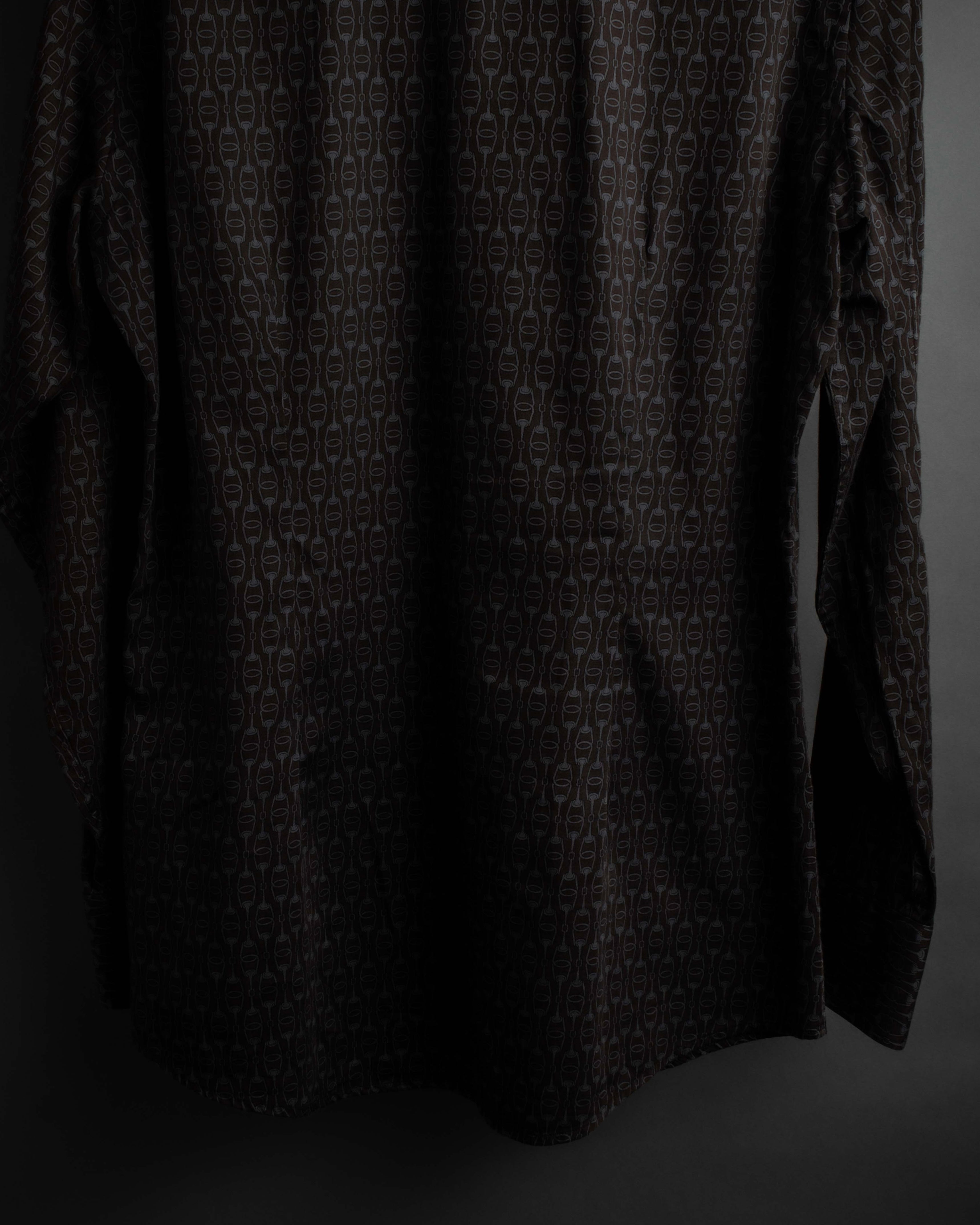 "GUCCI" Horsebit pattern shaped shirt