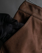 "LOEWE" Three-dimensional ribbed lamb leather set up