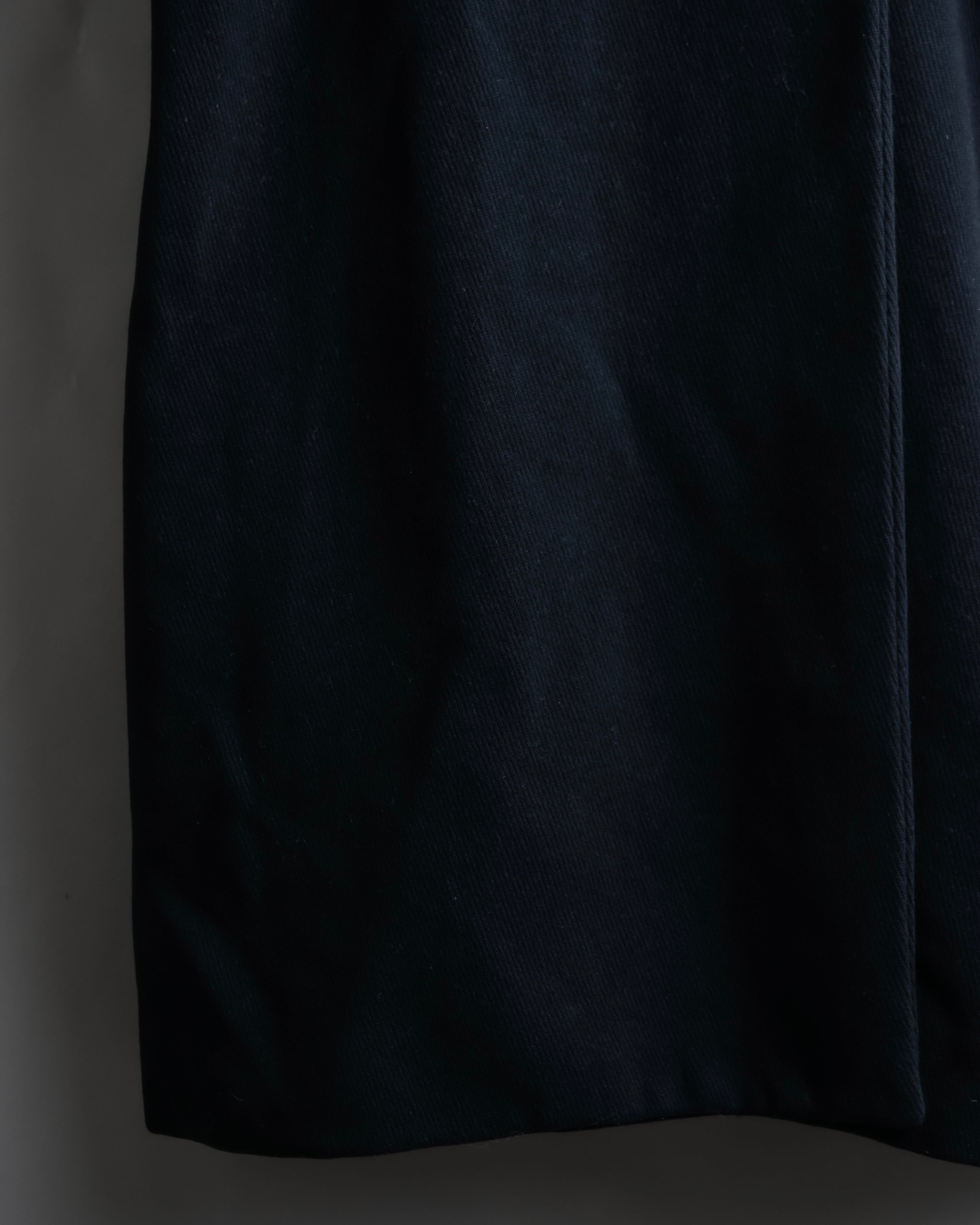 "DOLCE &amp; GABBANA" Maxi length double breasted chesterfield coat