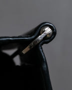 "BALENCIAGA" Logo motif money clip bi-fold wallet