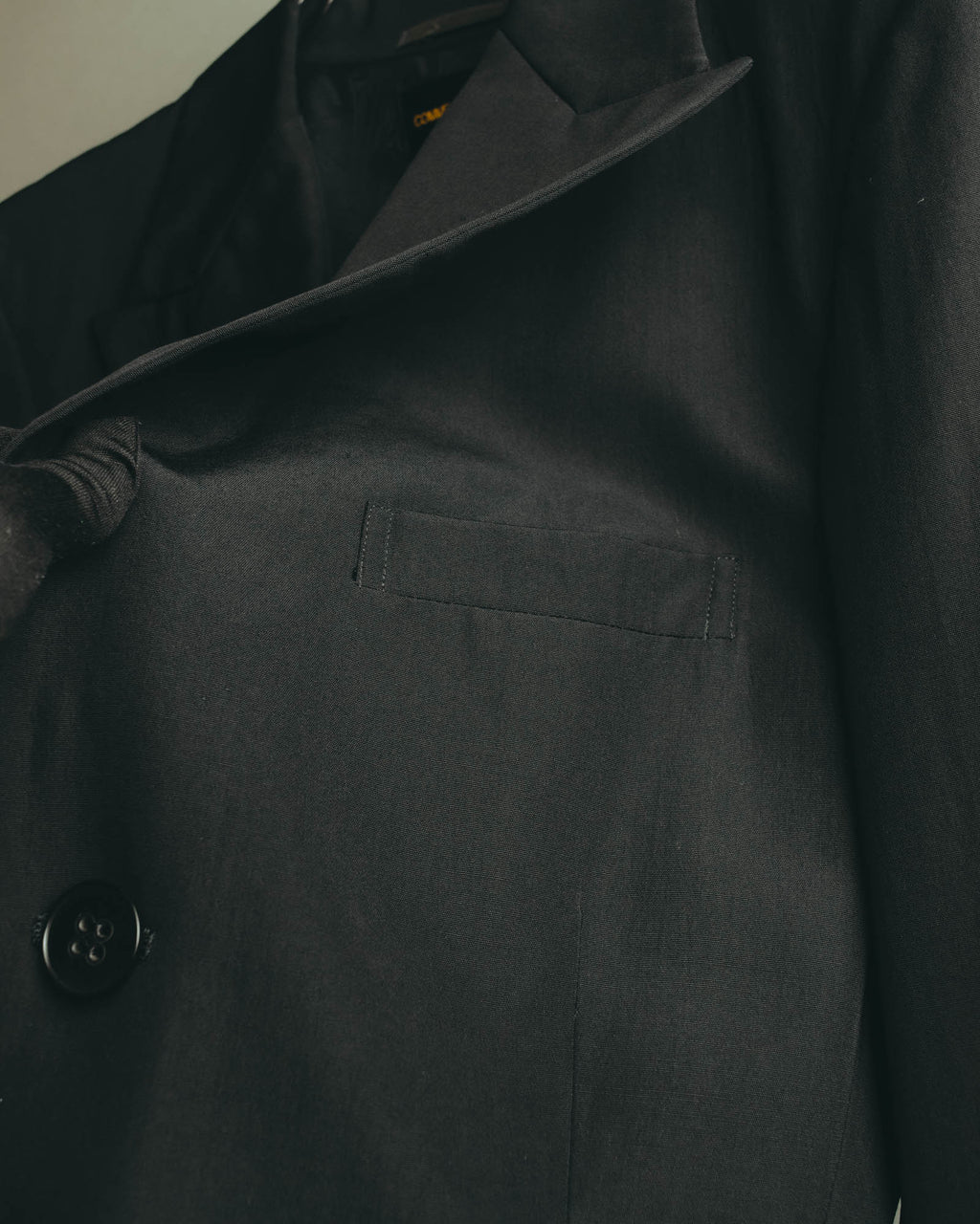 “COMME des GARCONS” 90’s black tailored long coat