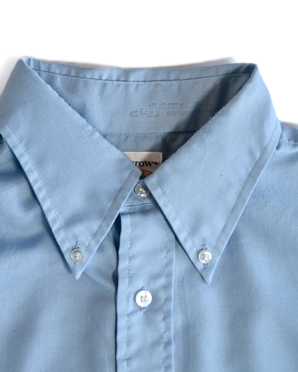 VINTAGE/ Button down cotton blue shirt