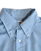 VINTAGE/ Button down cotton blue shirt