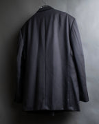 Vintage shoulder construction peak lapel tailored jacket