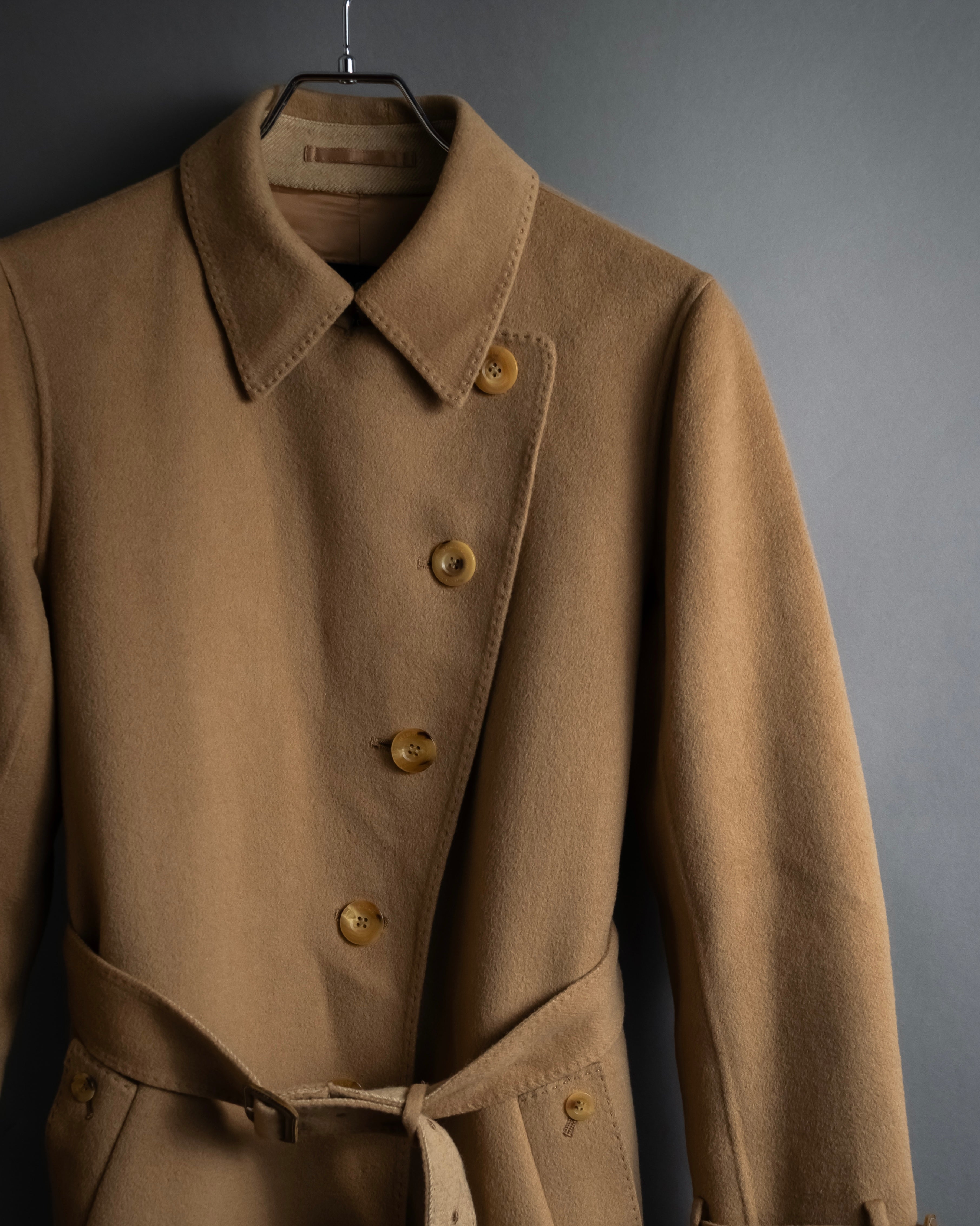 "Aquascutum" Traditional detail belted long trench coat