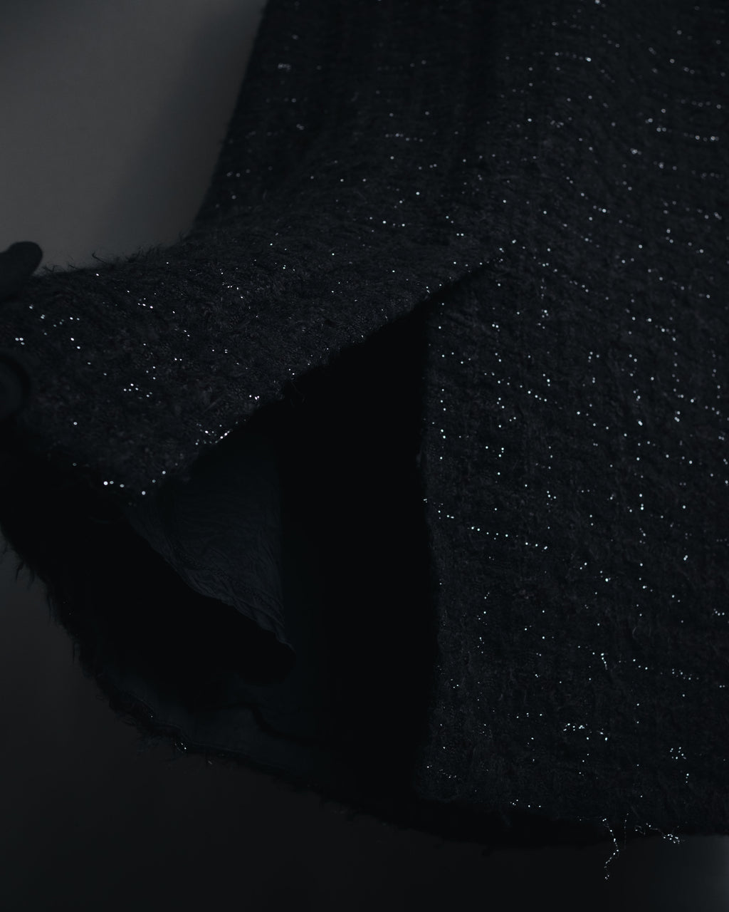 "tricot COMME des GARÇONS" 01AW textured tweed midi skirt