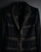 “TAE ASHIDA” 2008-2015 Structured border tweed jacket