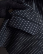 "Dolce & Gabbana" White striped shaped tailored jacket