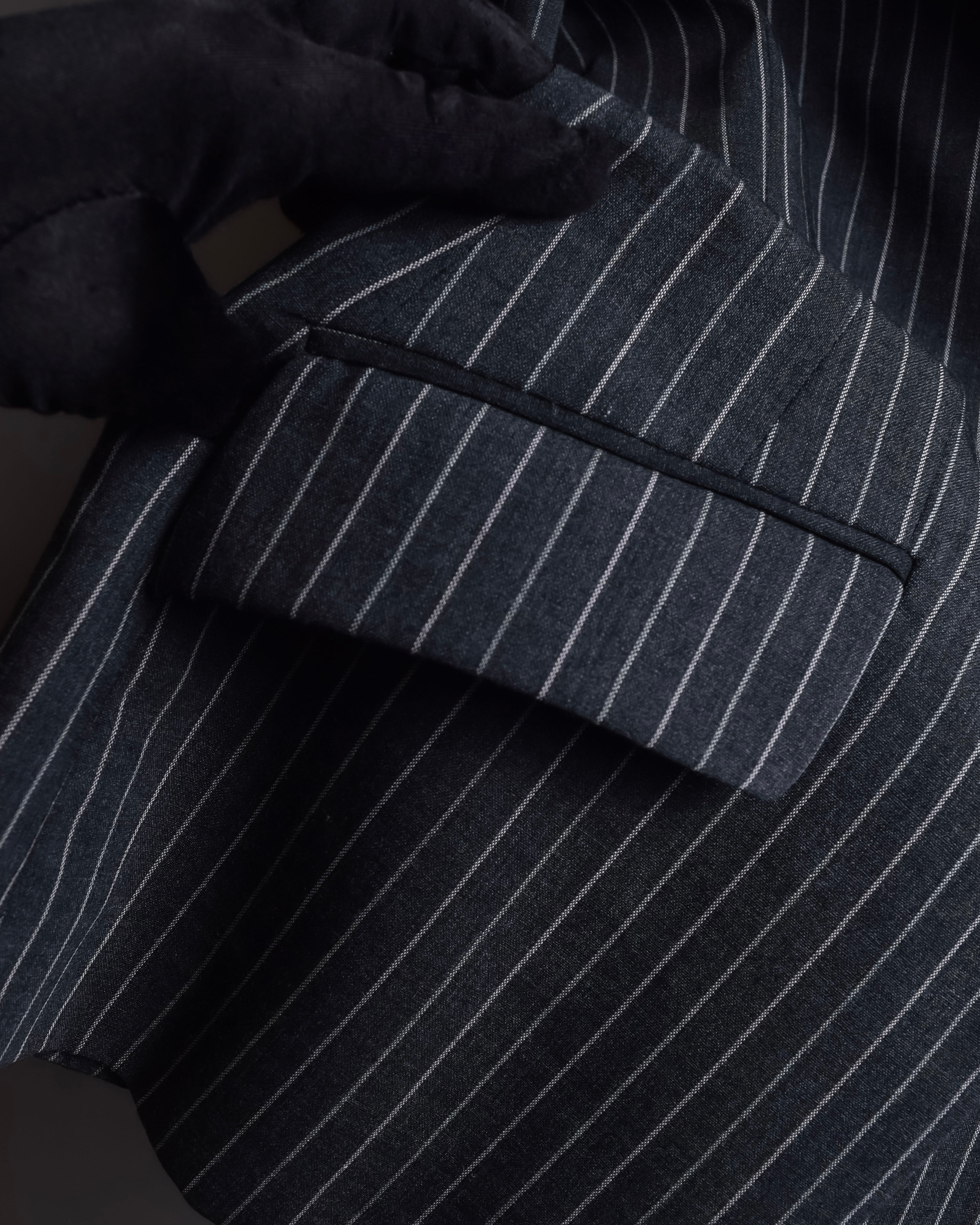 "Dolce & Gabbana" White striped shaped tailored jacket