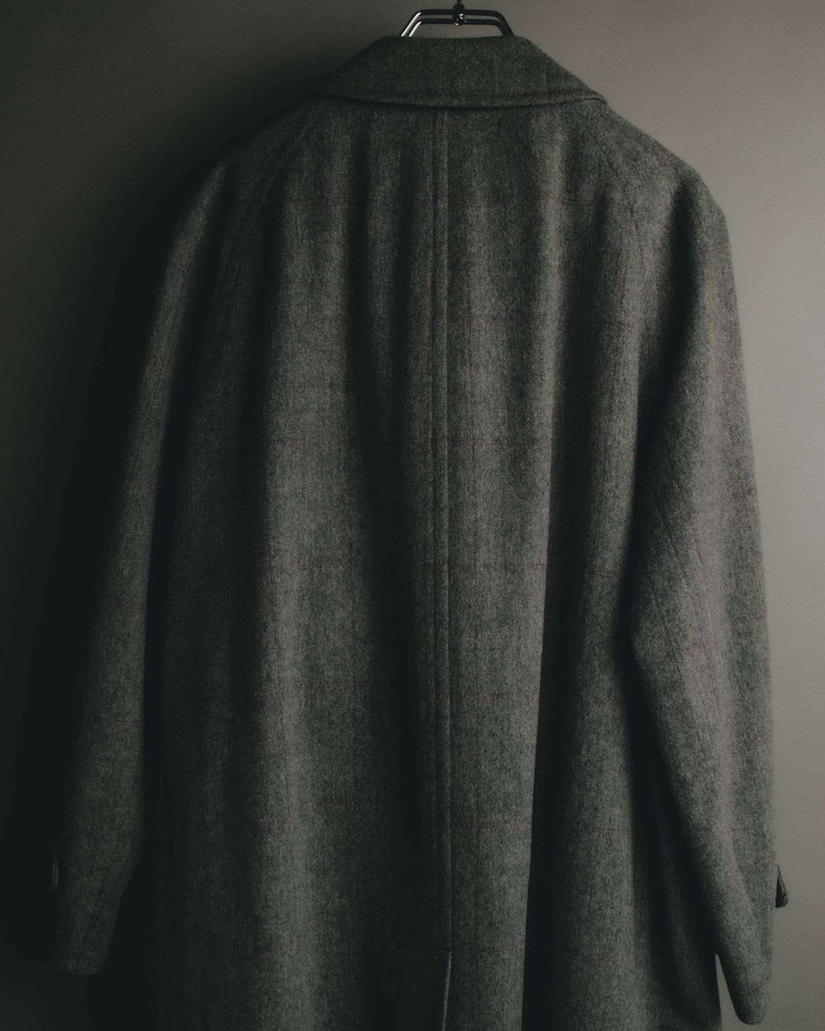 “Burberrys” 80’s Bedford wool balmacaan coat