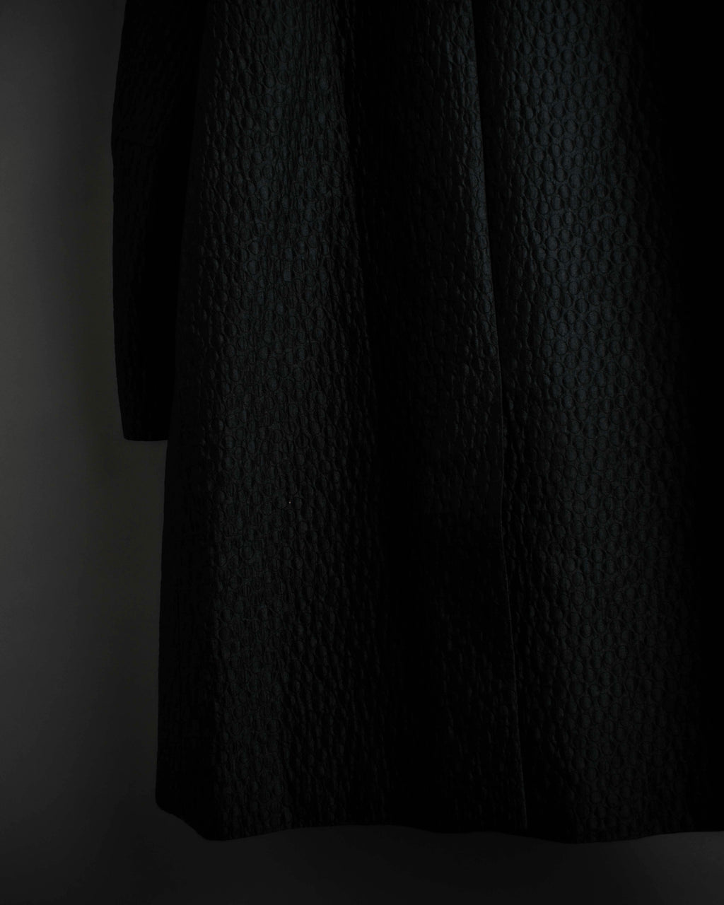 "DRIES VAN NOTTEN" Relief  jaguard uneven design chester coat