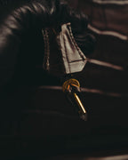 -SPECIAL- "CRISTIAN FLORENCE" 90's-00's Classic crocodile embossed leather structured top handle bag