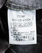 "Vivienne Westwood RED LABEL" Asymmetrical button design mid length denim coat