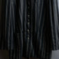 "Vintage multi stripe collarless jacket"