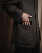 "VALENTINO GARAVANI BOUTIQUE"
Late 80’s - Early 90’s soft-structured birdseye wool tailored jacket