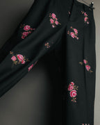 “RED VALENTINO” 2020 Floral jacquard tapered trousers