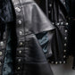 "Dolce & Gabbana" Silver stud design leather 2way coat