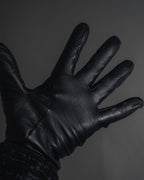 -SPECIAL- "HERMES" 90's Astrakhan combination leather gloves
