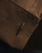 "SAINT LAURENT" 2021AW silk crepe de chine french-cuff shirt