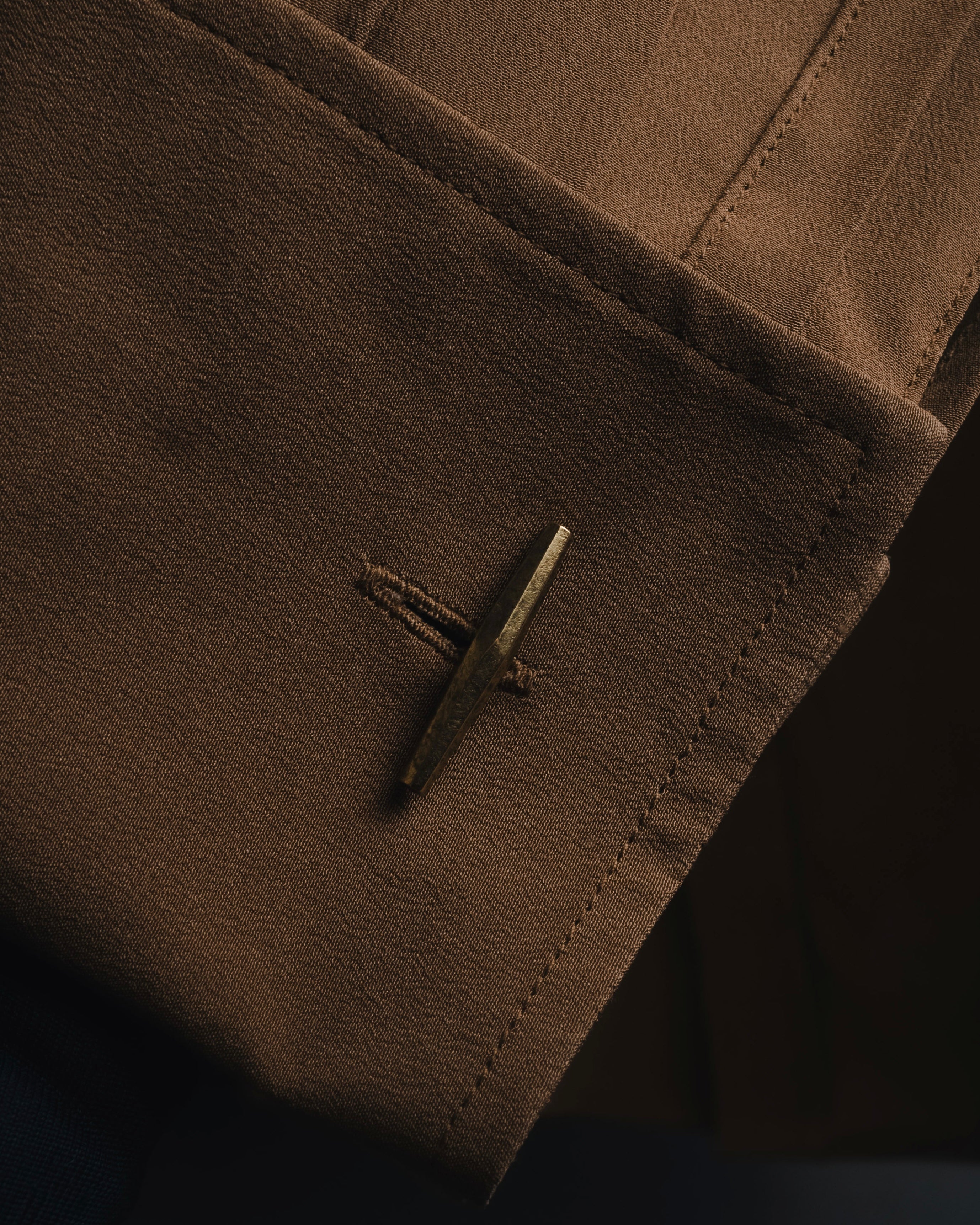 "SAINT LAURENT" 2021AW silk crepe de chine french-cuff shirt