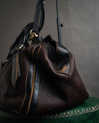 “BURBERRY” 2010’s Brogue tassel leather bag