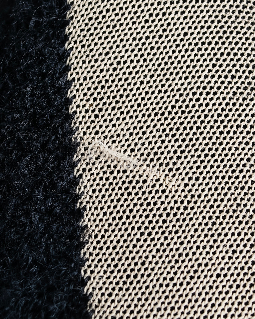 "BALMAIN" Geometric pattern turtleneck ribbed knit pullover